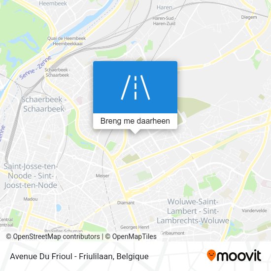 Avenue Du Frioul - Friulilaan kaart
