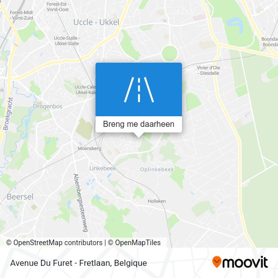 Avenue Du Furet - Fretlaan kaart
