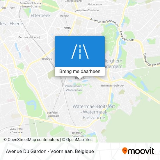 Avenue Du Gardon - Voornlaan kaart