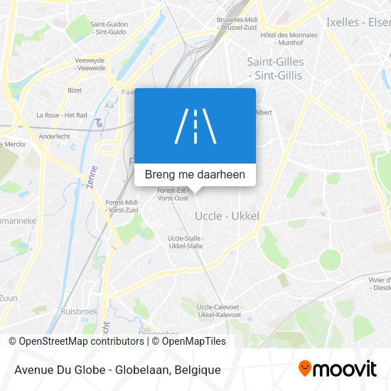 Avenue Du Globe - Globelaan kaart