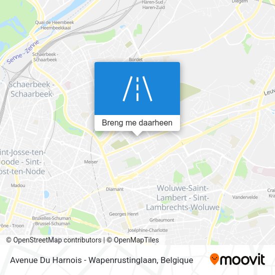 Avenue Du Harnois - Wapenrustinglaan kaart