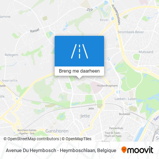Avenue Du Heymbosch - Heymboschlaan kaart
