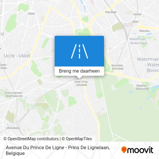 Avenue Du Prince De Ligne - Prins De Lignelaan kaart