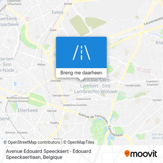 Avenue Edouard Speeckaert - Edouard Speeckaertlaan kaart