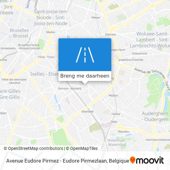 Avenue Eudore Pirmez - Eudore Pirmezlaan kaart
