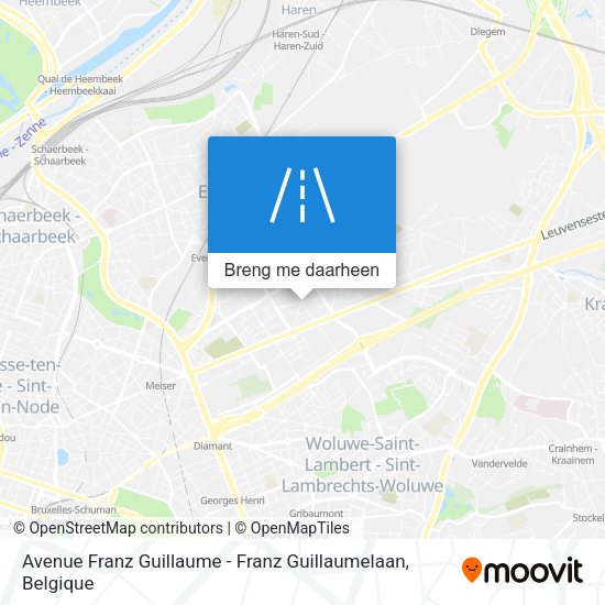 Avenue Franz Guillaume - Franz Guillaumelaan kaart