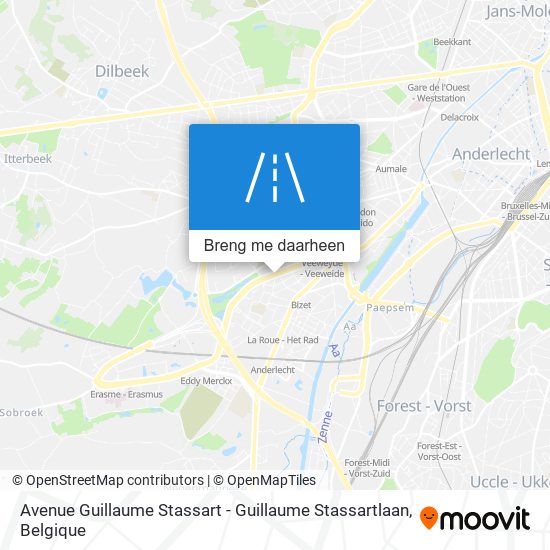 Avenue Guillaume Stassart - Guillaume Stassartlaan kaart