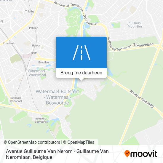 Avenue Guillaume Van Nerom - Guillaume Van Neromlaan kaart