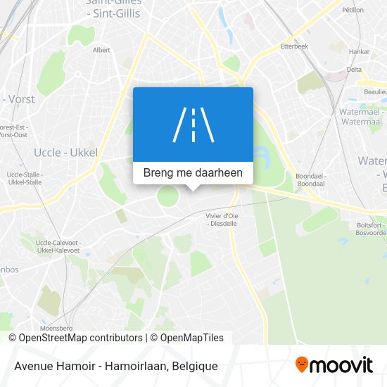 Avenue Hamoir - Hamoirlaan kaart
