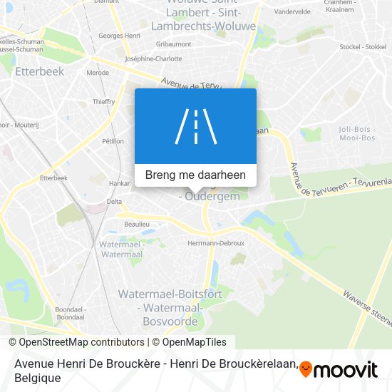 Avenue Henri De Brouckère - Henri De Brouckèrelaan kaart
