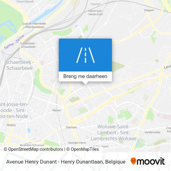 Avenue Henry Dunant - Henry Dunantlaan kaart