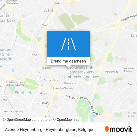 Avenue Heydenberg - Heydenberglaan kaart