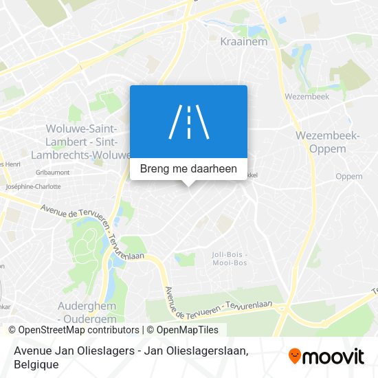 Avenue Jan Olieslagers - Jan Olieslagerslaan kaart