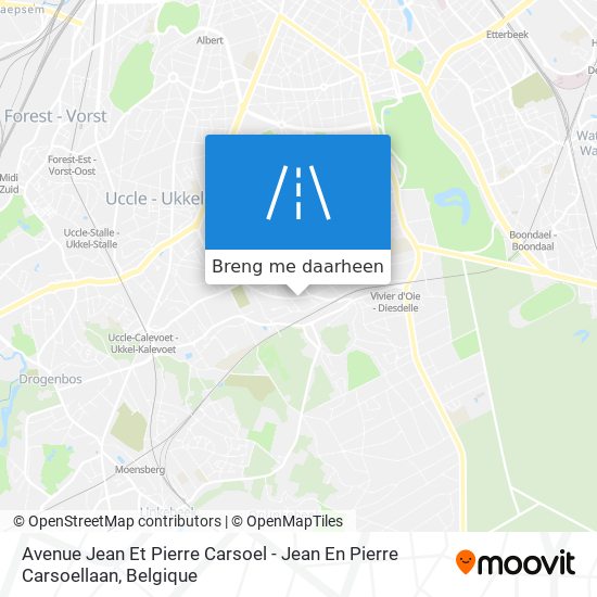 Avenue Jean Et Pierre Carsoel - Jean En Pierre Carsoellaan kaart