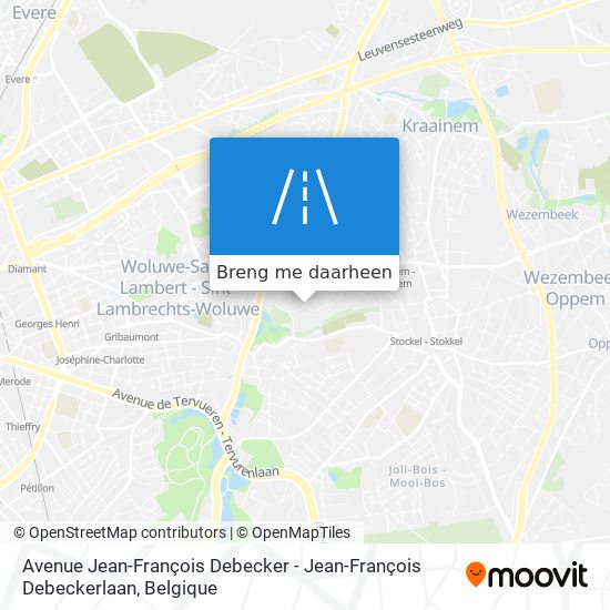 Avenue Jean-François Debecker - Jean-François Debeckerlaan kaart