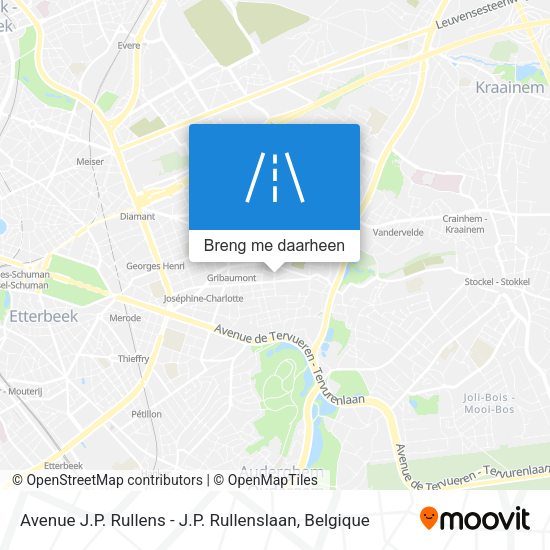 Avenue J.P. Rullens - J.P. Rullenslaan kaart