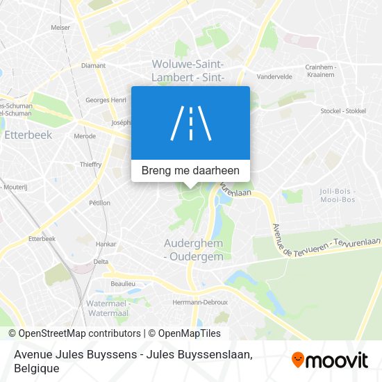 Avenue Jules Buyssens - Jules Buyssenslaan kaart