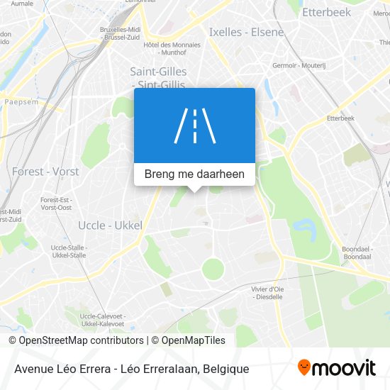 Avenue Léo Errera - Léo Erreralaan kaart