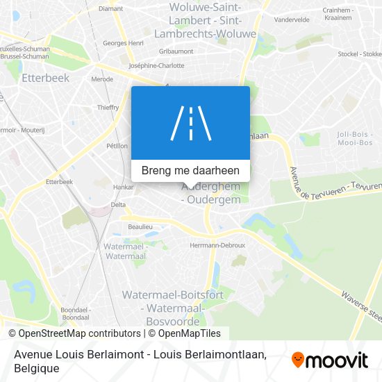 Avenue Louis Berlaimont - Louis Berlaimontlaan kaart