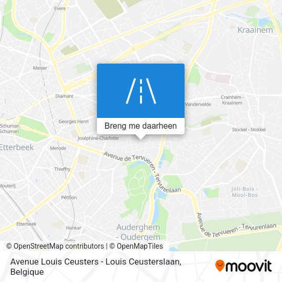 Avenue Louis Ceusters - Louis Ceusterslaan kaart