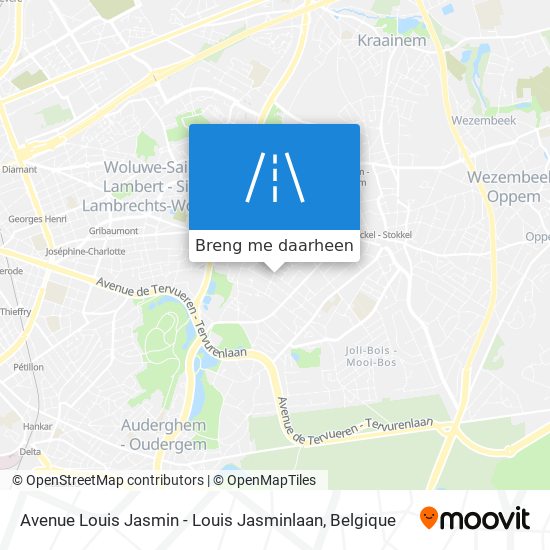 Avenue Louis Jasmin - Louis Jasminlaan kaart