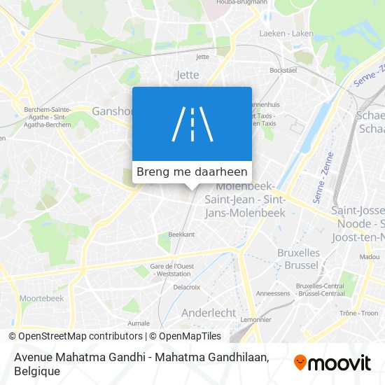 Avenue Mahatma Gandhi - Mahatma Gandhilaan kaart