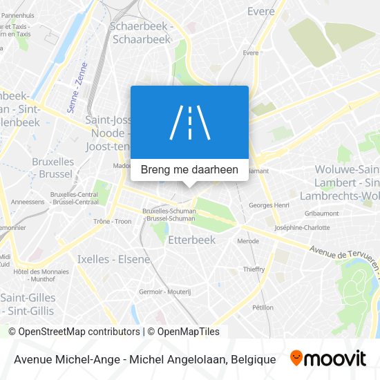 Avenue Michel-Ange - Michel Angelolaan kaart