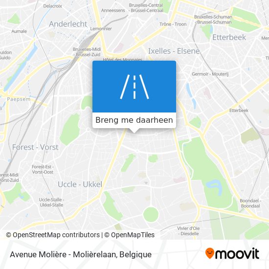 Avenue Molière - Molièrelaan kaart