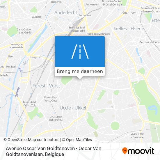 Avenue Oscar Van Goidtsnoven - Oscar Van Goidtsnovenlaan kaart