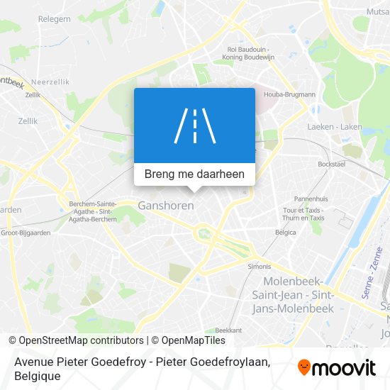 Avenue Pieter Goedefroy - Pieter Goedefroylaan kaart