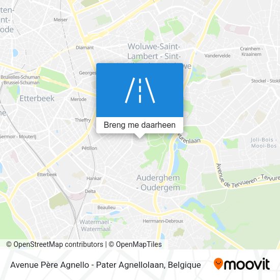 Avenue Père Agnello - Pater Agnellolaan kaart