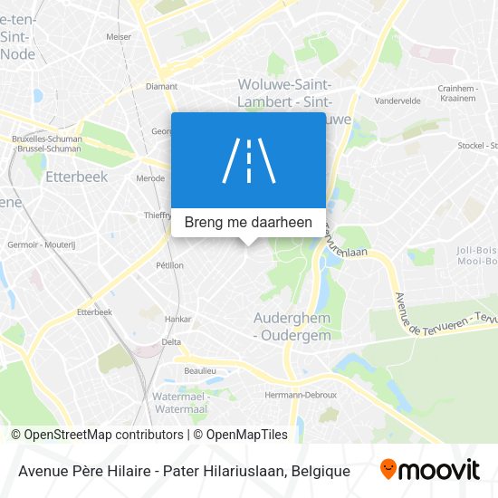 Avenue Père Hilaire - Pater Hilariuslaan kaart