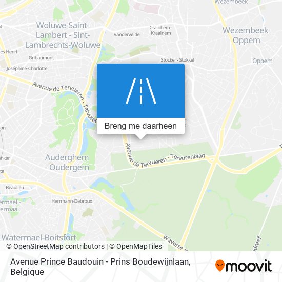 Avenue Prince Baudouin - Prins Boudewijnlaan kaart