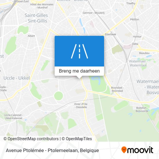 Avenue Ptolémée - Ptolemeelaan kaart