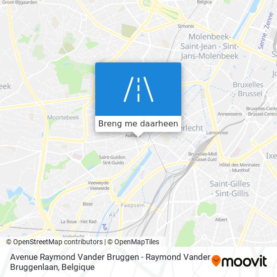 Avenue Raymond Vander Bruggen - Raymond Vander Bruggenlaan kaart