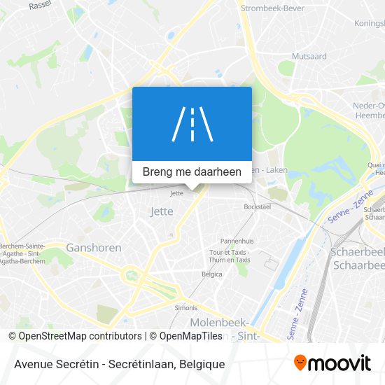 Avenue Secrétin - Secrétinlaan kaart