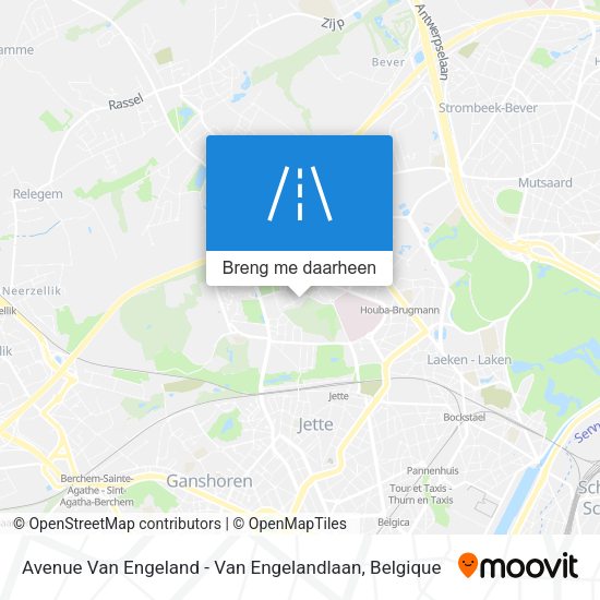 Avenue Van Engeland - Van Engelandlaan kaart
