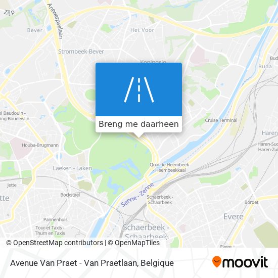 Avenue Van Praet - Van Praetlaan kaart
