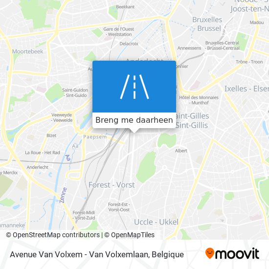 Avenue Van Volxem - Van Volxemlaan kaart