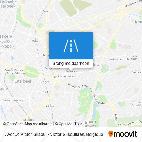 Avenue Victor Gilsoul - Victor Gilsoullaan kaart