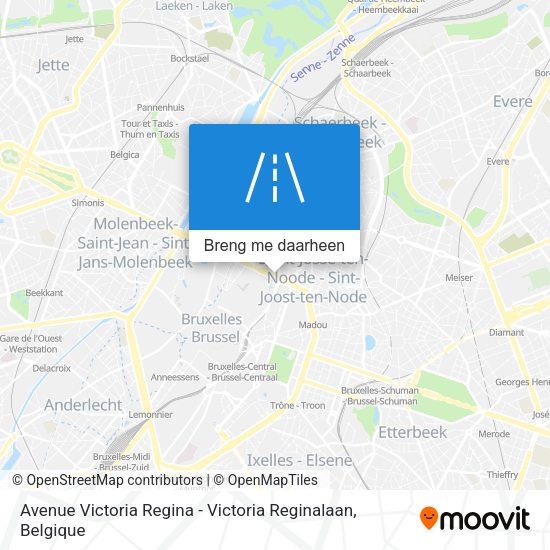 Avenue Victoria Regina - Victoria Reginalaan kaart