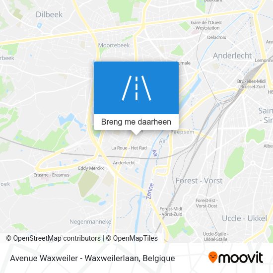 Avenue Waxweiler - Waxweilerlaan kaart