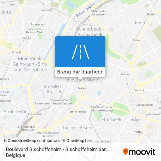 Boulevard Bischoffsheim - Bischoffsheimlaan kaart