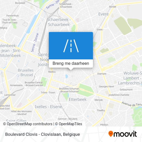 Boulevard Clovis - Clovislaan kaart