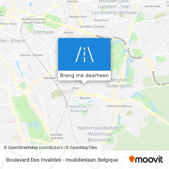 Boulevard Des Invalides - Invalidenlaan kaart