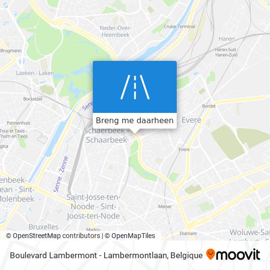 Boulevard Lambermont - Lambermontlaan kaart