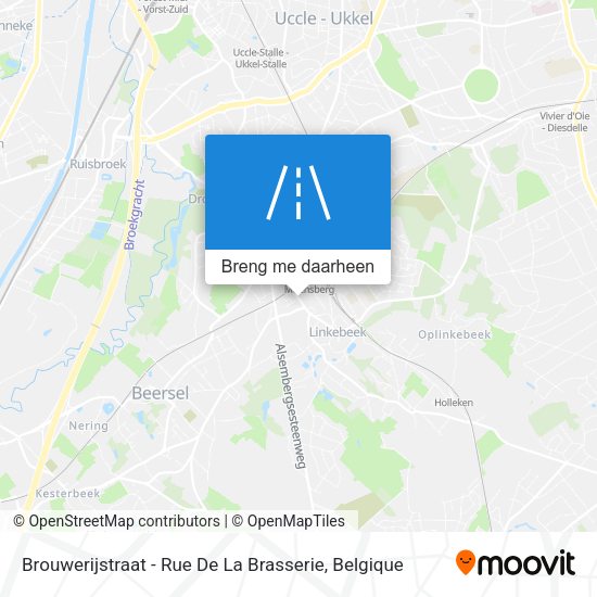 Brouwerijstraat - Rue De La Brasserie kaart