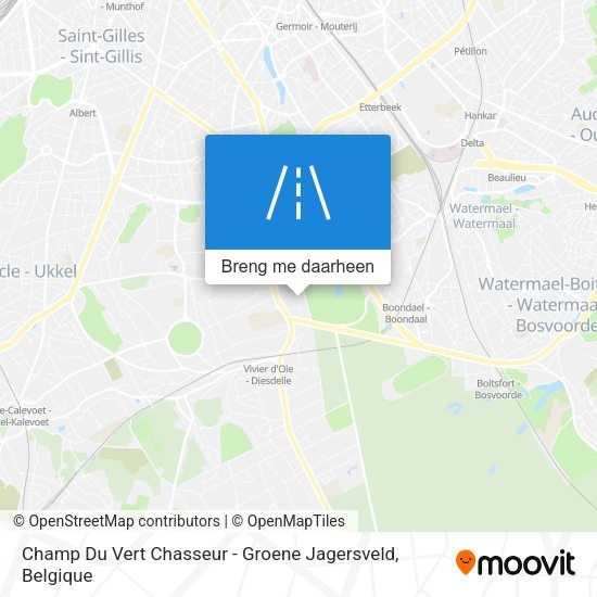 Champ Du Vert Chasseur - Groene Jagersveld kaart