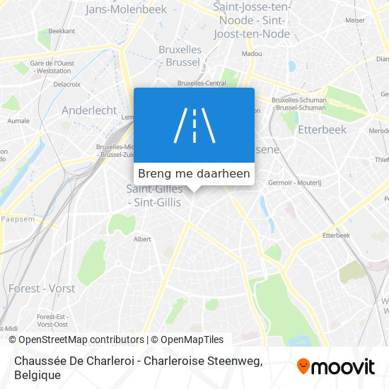 Chaussée De Charleroi - Charleroise Steenweg kaart