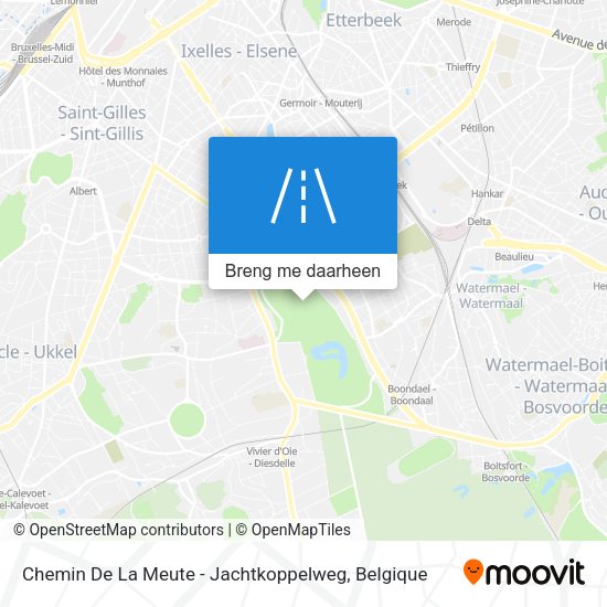 Chemin De La Meute - Jachtkoppelweg kaart